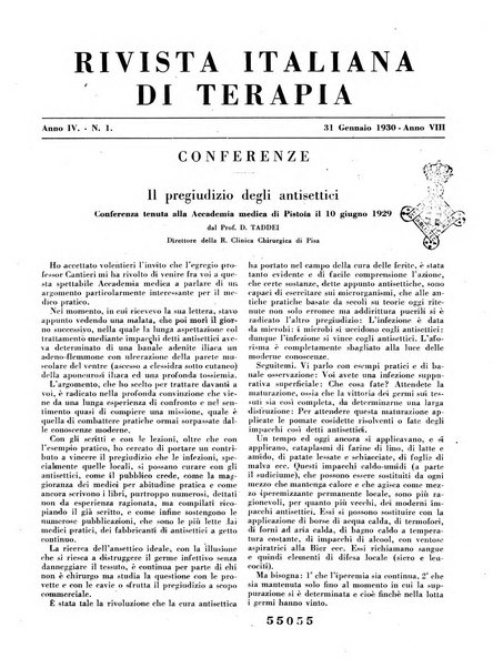 Rivista italiana di terapia periodico mensile