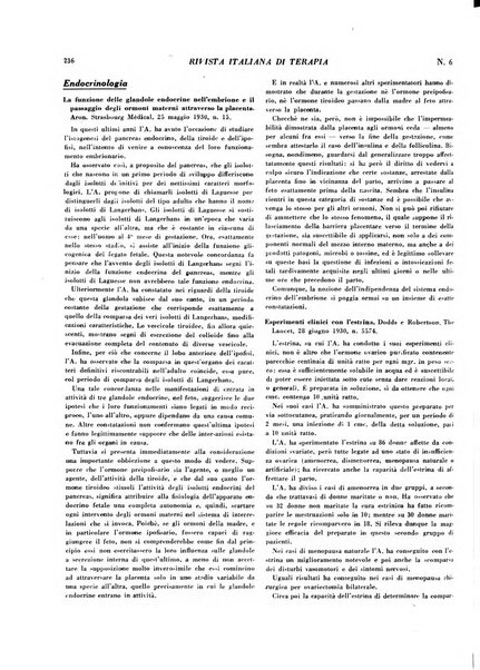 Rivista italiana di terapia periodico mensile