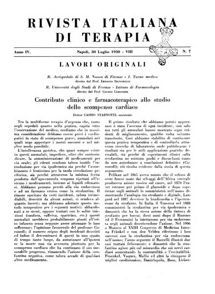 Rivista italiana di terapia periodico mensile