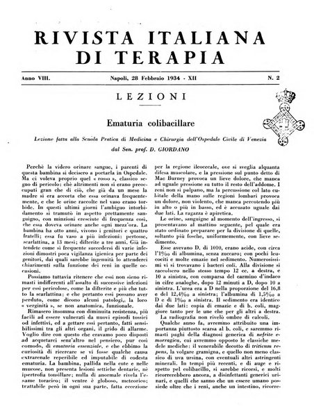 Rivista italiana di terapia periodico mensile