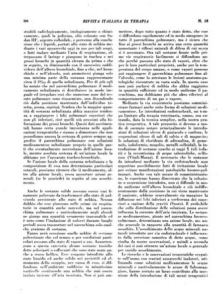 Rivista italiana di terapia periodico mensile