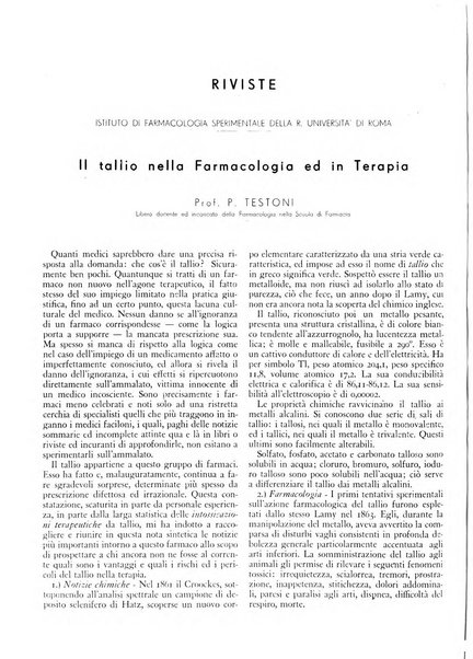 Rivista italiana di terapia periodico mensile