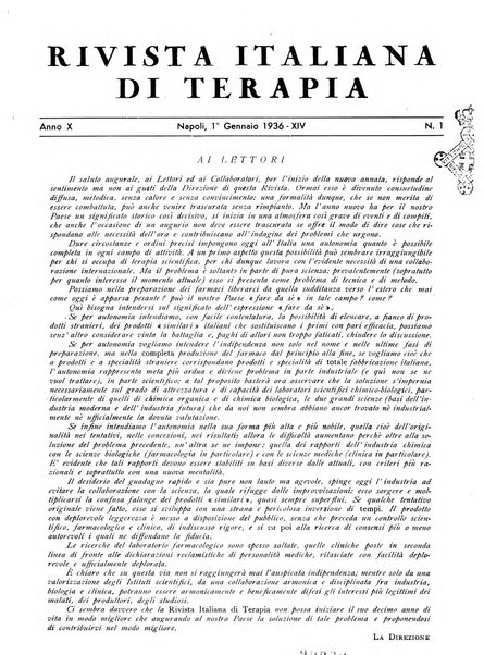 Rivista italiana di terapia periodico mensile