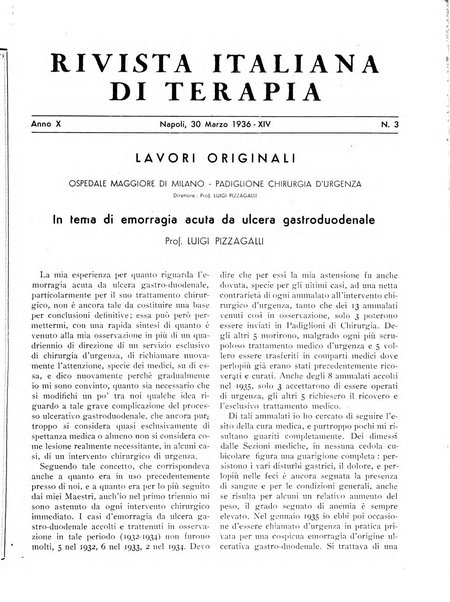 Rivista italiana di terapia periodico mensile