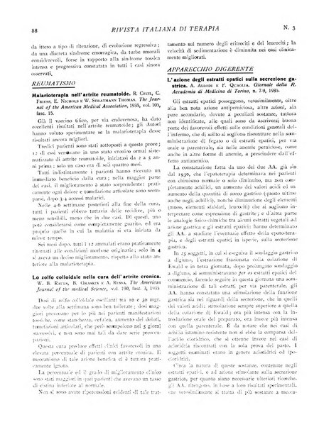 Rivista italiana di terapia periodico mensile