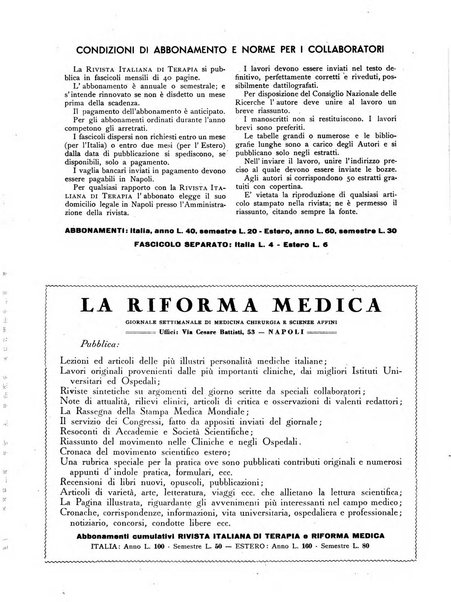 Rivista italiana di terapia periodico mensile