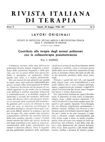 Rivista italiana di terapia periodico mensile