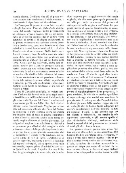 Rivista italiana di terapia periodico mensile