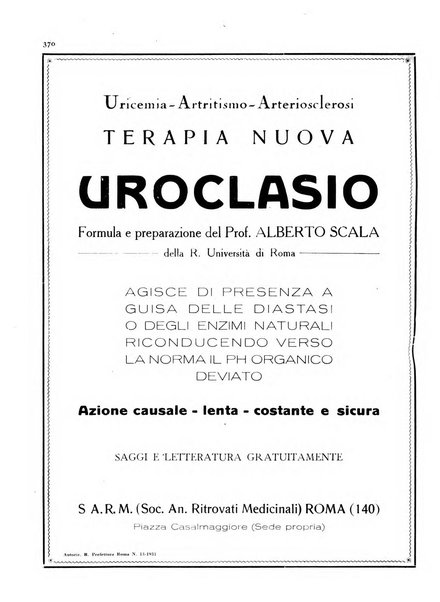 Rivista italiana di terapia periodico mensile