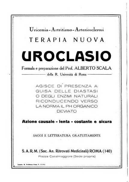 Rivista italiana di terapia periodico mensile