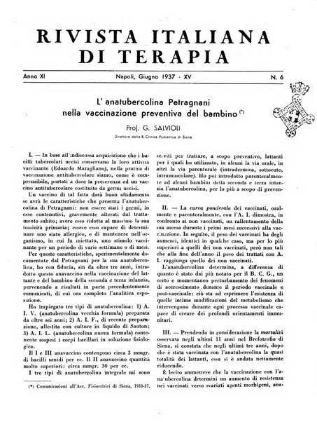 Rivista italiana di terapia periodico mensile