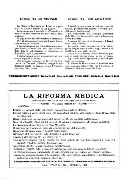 Rivista italiana di terapia periodico mensile