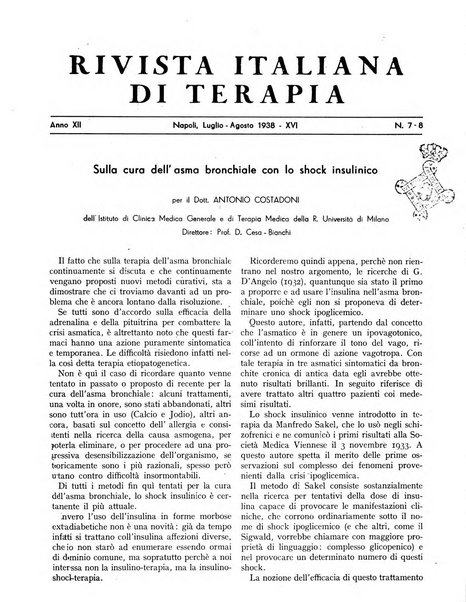 Rivista italiana di terapia periodico mensile