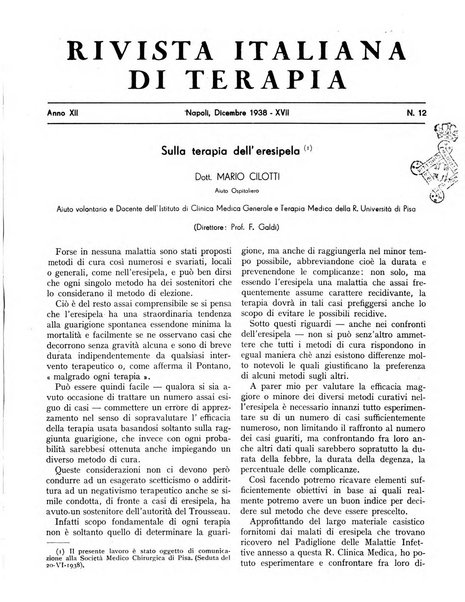 Rivista italiana di terapia periodico mensile