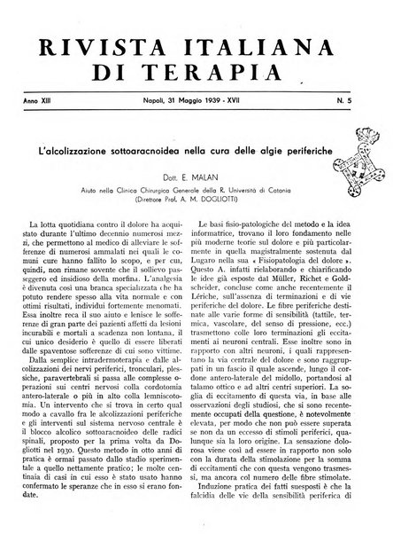 Rivista italiana di terapia periodico mensile