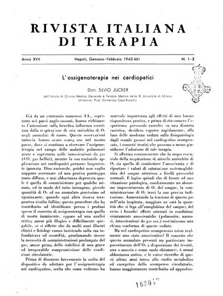 Rivista italiana di terapia periodico mensile