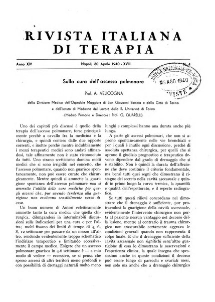 Rivista italiana di terapia periodico mensile