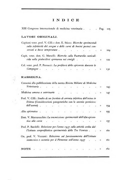 Rivista militare di medicina veterinaria Periodico bimestrale