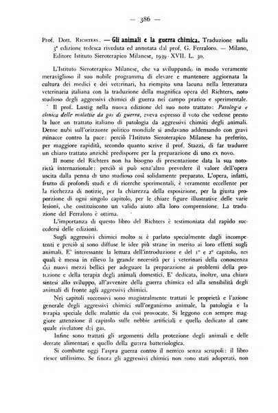 Rivista militare di medicina veterinaria Periodico bimestrale