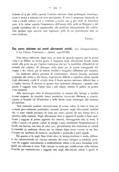 Rivista militare di medicina veterinaria Periodico bimestrale