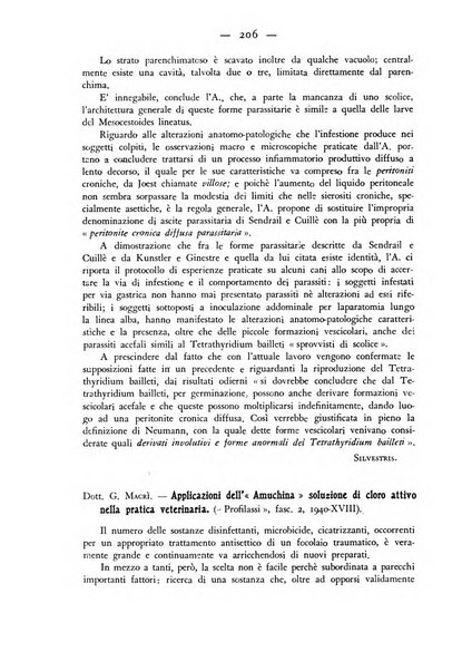 Rivista militare di medicina veterinaria Periodico bimestrale