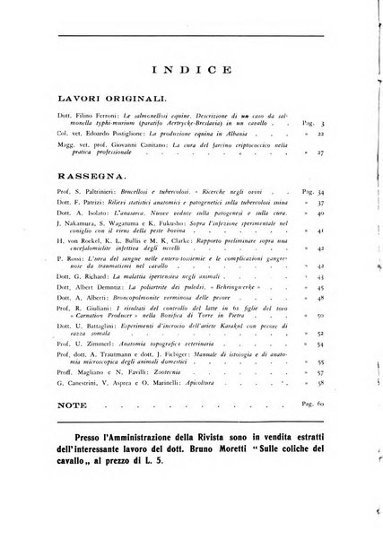 Rivista militare di medicina veterinaria Periodico bimestrale