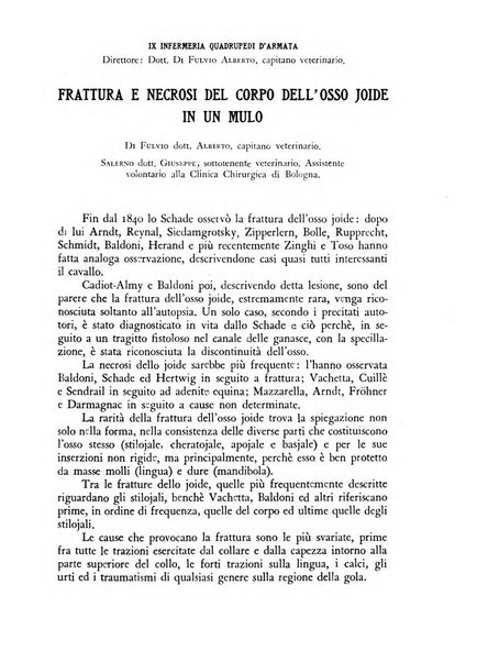 Rivista militare di medicina veterinaria Periodico bimestrale