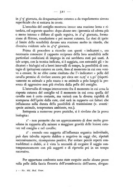 Rivista militare di medicina veterinaria Periodico bimestrale