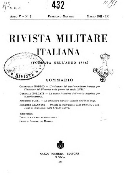 Rivista militare italiana