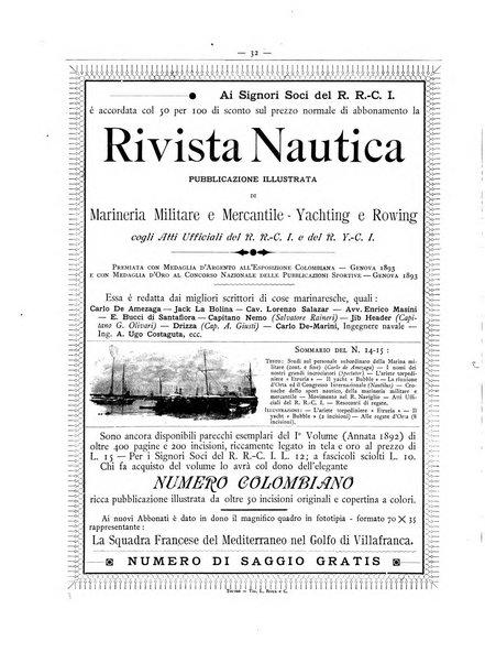 Rivista nautica rowing, yachting, Marina militare e mercantile