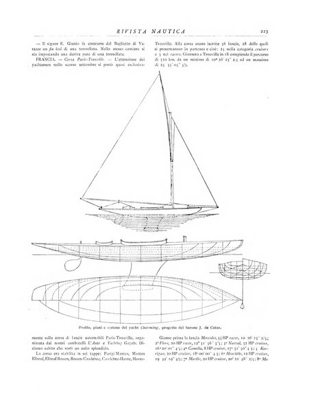 Rivista nautica rowing, yachting, Marina militare e mercantile