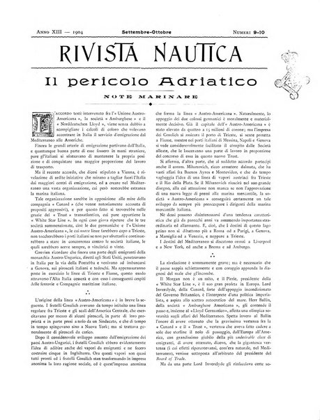 Rivista nautica rowing, yachting, Marina militare e mercantile