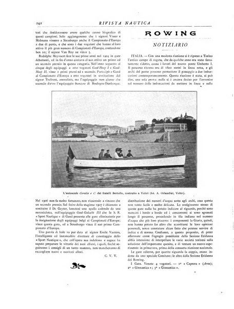 Rivista nautica rowing, yachting, Marina militare e mercantile