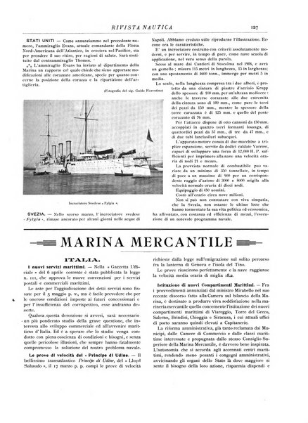 Rivista nautica rowing, yachting, Marina militare e mercantile