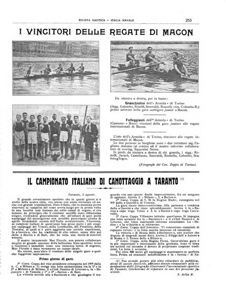 Rivista nautica rowing, yachting, Marina militare e mercantile