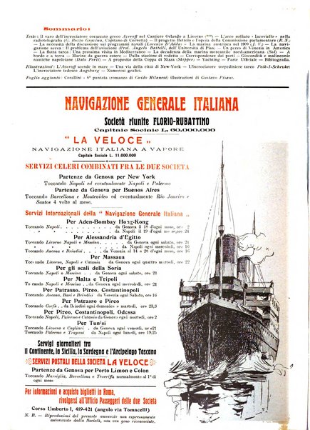 Rivista nautica rowing, yachting, Marina militare e mercantile