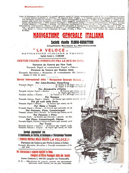 Rivista nautica rowing, yachting, Marina militare e mercantile