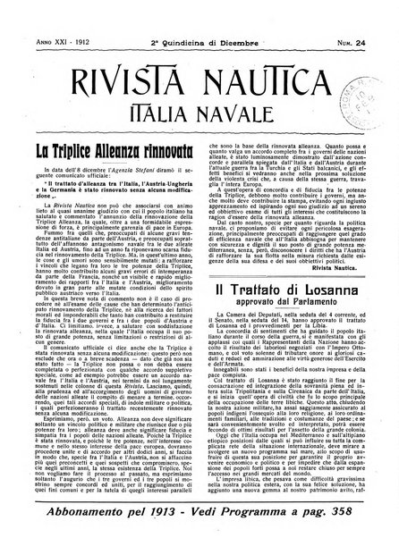 Rivista nautica rowing, yachting, Marina militare e mercantile