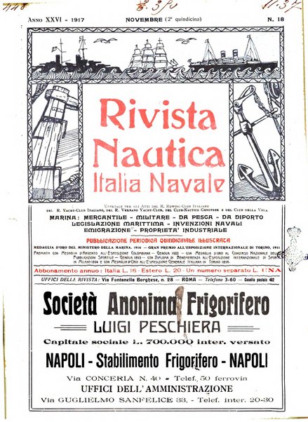 Rivista nautica rowing, yachting, Marina militare e mercantile