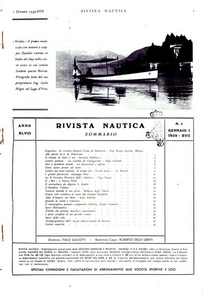 Rivista nautica rowing, yachting, Marina militare e mercantile