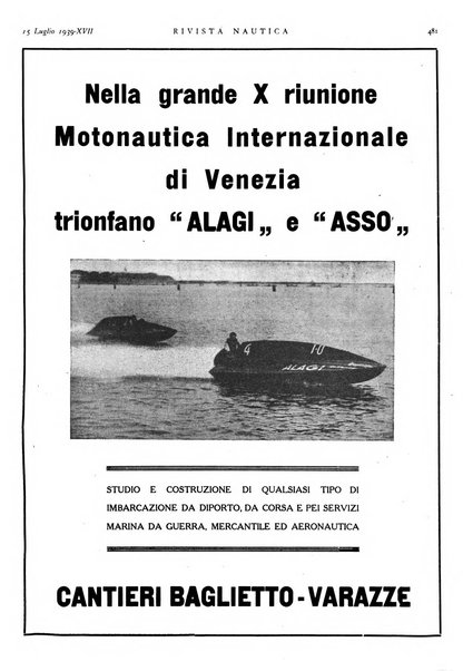 Rivista nautica rowing, yachting, Marina militare e mercantile