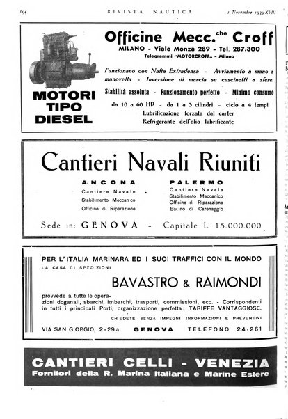 Rivista nautica rowing, yachting, Marina militare e mercantile