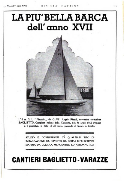 Rivista nautica rowing, yachting, Marina militare e mercantile