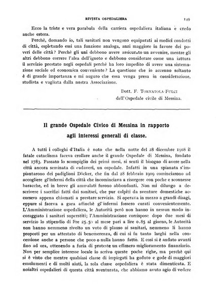 Rivista ospedaliera giornale di tecnica nosocomiale, di pratica e di interessi professionali