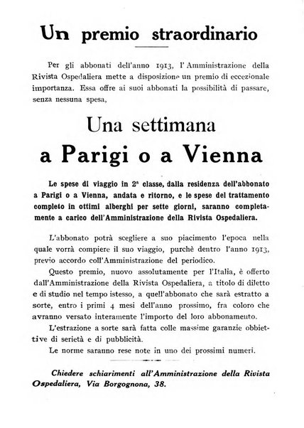 Rivista ospedaliera giornale di tecnica nosocomiale, di pratica e di interessi professionali