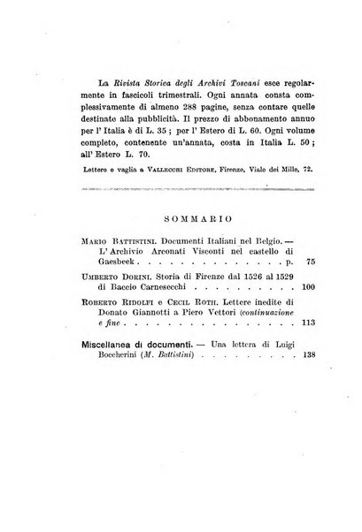 Rivista storica degli archivi toscani