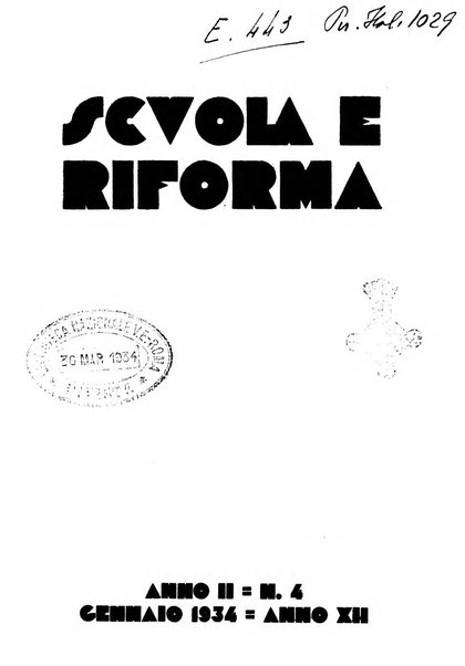 Scuola e riforma rivista mensile della scuola di confine