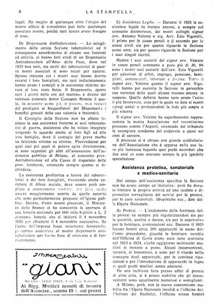 La stampella periodico mensile della sezione milanese dell'Associazione nazionale fra mutilati ed invalidi di guerra