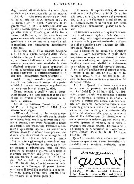 La stampella periodico mensile della sezione milanese dell'Associazione nazionale fra mutilati ed invalidi di guerra