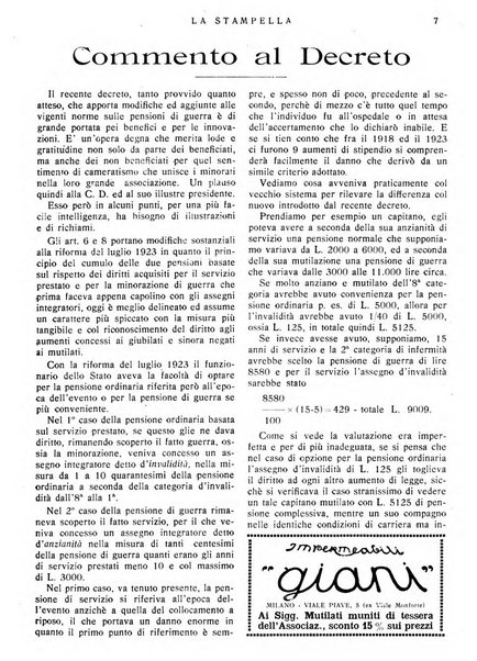 La stampella periodico mensile della sezione milanese dell'Associazione nazionale fra mutilati ed invalidi di guerra